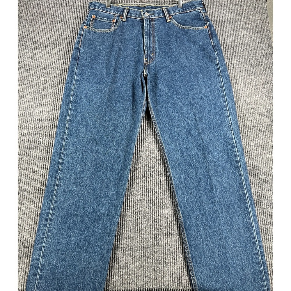 Levis 550 Jeans Mens Size 36x32 Blue Denim 5 Pocket Design Classic Straight